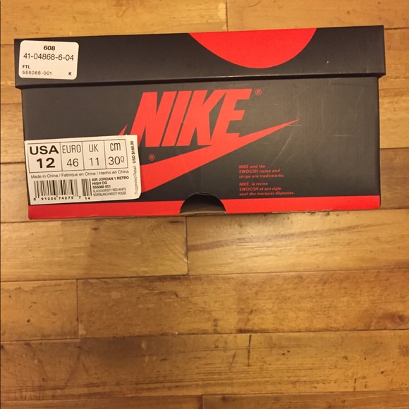 Air Jordan Retro 1 High OG “ Bred” (12) - Picture 8 of 8